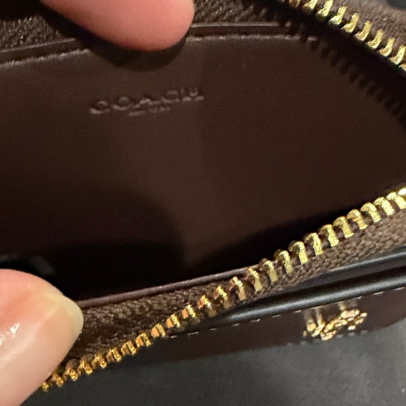 Coach Zip Card Case in Maple - Picture 4 of 13